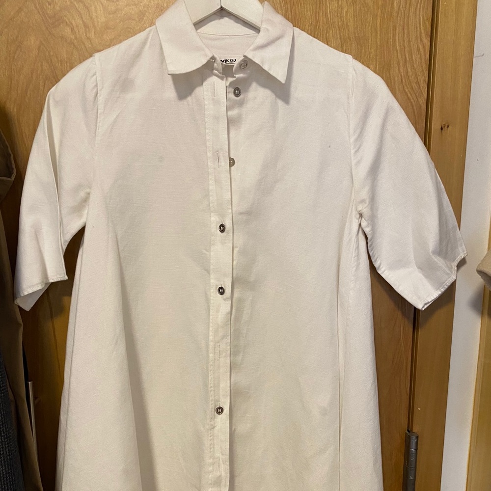 MM6 Margiela white shirt dress